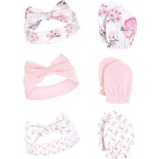 Headbands Children's Clothing Hudson Headband and Scratch Mitten Set - Pink Floral (10158537)