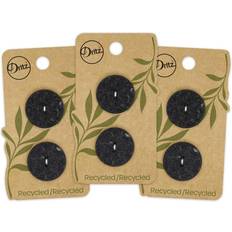 Dritz 23mm Recycled Cotton Round Buttons Black