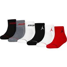 Underwear Children's Clothing Nike Boy's Jordan Ankle Socks 6-pack - Gym Red/Black ( BJ0342G-RK2)