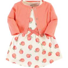 Touched By Nature Organic Cotton Dress & Cardigan - Peach (10162190)