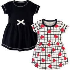 Babies Dresses Touched By Nature Organic Cotton Dress 2-pack - Black Red Heart (10161130)