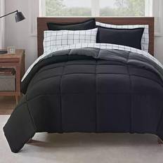 Serta Simply Clean Antimicrobial Bed Linen Grey, Black (259.08x175.26cm)