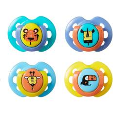 Tommee Tippee Pacifiers Tommee Tippee Fun Style Pacifier Silicon 0-6m 4-pack