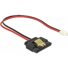 DeLock kabel Power 2 pin hun til SATA 15 pin receptacle (5 V) metal