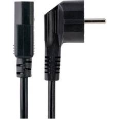 StarTech StarTech.com 3m (10ft) Computer Power Cord, 18AWG, EU Schuko to C13 Power Cord, 10A 250V, Black Replacement AC Cord, TV/Monitor Power Cable, Schuko CEE 7/7 to IEC 60320 C13 Power Cord PC Power Supply Cable (713E-3M-POWER-CORD) strømkabel CEE 7/7 til IEC 60320 C13 3 m