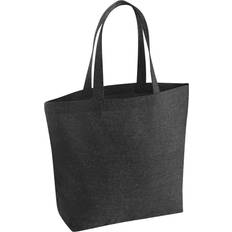 Westford Mill Maxi Recycled Tote Bag (One Size) (Black)