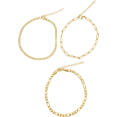 Jewelry Sets Adornia Chain Anklet Set - Gold