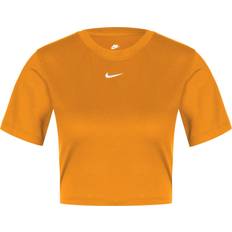 Nike Sportswear Essential Cropped T-shirt Women - Light Curry/White