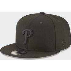 New Era Sports Fan Apparel New Era Philadelphia Phillies on Black 9FIFTY Team Snapback Adjustable Cap
