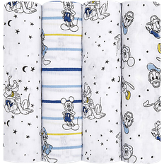Baby Nests & Blankets Aden + Anais Disney Boutique Cotton Muslin Swaddle 4-pack Mickey - Stargazer