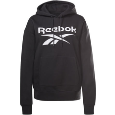 Reebok Women Identity Logo Fleece Pullover Hoodie - Black