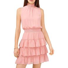 1.State Mock Neck Sleeveless Dress - Blush