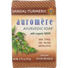 Auromere Sandal-Turmeric Ayurvedic Soap with Organic Neem 2.8oz
