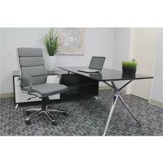 Adjustable Seat Office Chairs Boss Office Products CaressoftPlus Executive Office Chair 47"