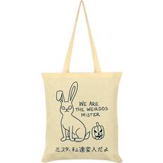 Grindstore We Are The Weirdos Mister Kawaii Bunny Tote Bag (One Size) (Cream/Black)