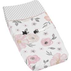 Sweet Jojo Designs Watercolor Floral Collection Changing Pad Cover