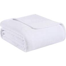 Tommy Bahama Ultra Soft Plush Blankets White (228.6x152.4)