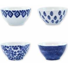 White Soup Bowls Vietri Santorini Assorted Cereal Bowls, Set of 4 BLUE/WHITE Soup Bowl