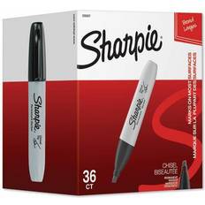 Sharpie Permanent Markers, Chisel Tip, Black, 36/Pack (2083007) Quill Black