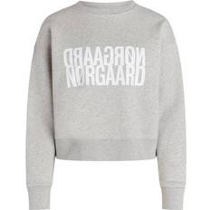 Damen Pullover Mads Nørgaard Tilvina Sweatshirt - Light Grey Melange