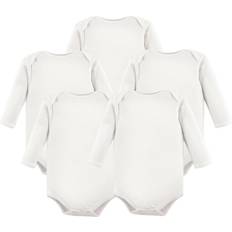 Hudson Baby Long Sleeve Bodysuits 5-pack - White (10155478)