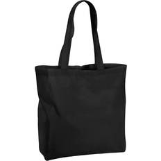 Westford Mill Maxi Recycled Cotton Tote Bag (One Size) (Black)