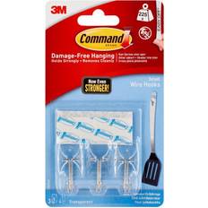 3M Utensil Hooks With Clear Strips 3.0 EA Picture Hook