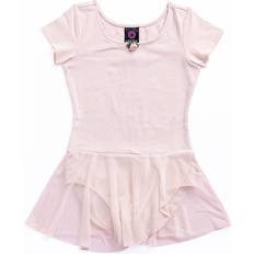 XXS Dresses Children's Clothing Rainbeau Moves Girl's Short Sleeve Skirted Leotard - Pink (RB6533G)