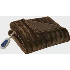 Heated throw Massage & Relaxation Products Beautyrest Heated Throw Blankets Brown (177.8x127)