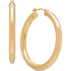 Macy's Gold Earrings Macy's Polished Hoop Earrings 1 1/2" - Gold