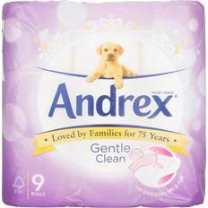 Andrex Cleaning Equipment & Cleaning Agents Andrex Gentle Clean Toilet Rolls 9pcs