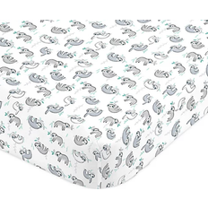 NoJo Sloth Fitted Crib Sheet 52x8"