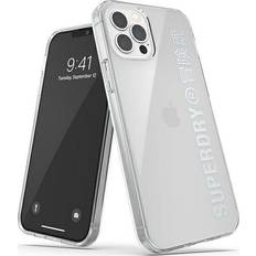 Superdry Snap iPhone 12/12 Pro genomskinligt fodral Silver 42591