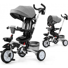 Toys 6-in-1 Kids' Baby Stroller Tricycle Gray Gray