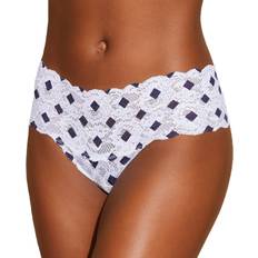 Cosabella Never Say Never Printed Comfie Thong - Diamond Navy