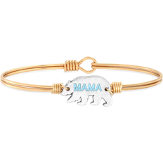 Luca + Danni Mama Bear Bangle Bracelet - Gold/Silver/Blue