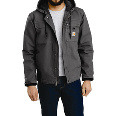 Carhartt Men - Winter Jackets Carhartt Relaxed Fit Washed Duck Sherpa-Lined Utility Jacket - Gravel