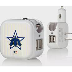 Strategic Printing Seattle Mariners Pinstripe Cooperstown Design 2-in-1 USB Charger