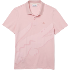 Lacoste Regular Fit Stretch Organic Cotton Polo - Pink
