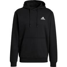 Adidas Schwarz Pullover adidas Men's Essentials Fleece Hoodie - Black/White