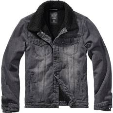 Herren Oberbekleidung Brandit Sherpa Denim Jacket - Black