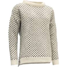 Collegegensere - Dame Devold Women's North Sea Split Seam Sweater - Offwhite