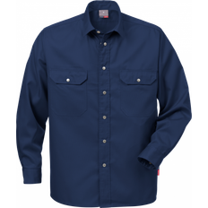 Skjorter Fristads Cotton Shirt 720 BKS (Dark Navy)