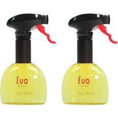 Oil- & Vinegar Dispensers Evo Oil Sprayer Bottle Non-Aerosol for Cooking Oils (2-Pack 8oz Yellow) Lime Oil- & Vinegar Dispenser