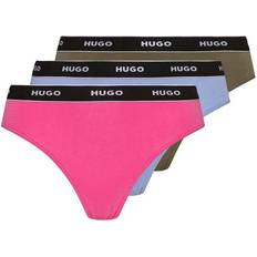 Blau Slips HUGO BOSS Pack Stripe Thong
