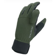 Dame Hansker Sealskinz All weather Shooting Gloves - Olive Green/Black