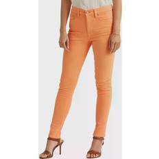 Damen - Orange Jeans Guess Women's high waist skinny jeans, Orange