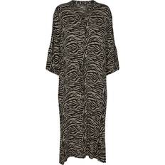 Lange kjoler Soaked in Luxury Zaya Dress - Beige Zebra