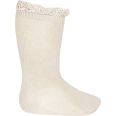 Braun Socken Condor Knee Socks w/ Lace Edge Linen mdr/2