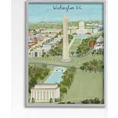 Stupell Industries Landmarks of Washington D.C. Framed Art 1.5x20" 20